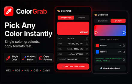 ColorGrab — Color Picker & Eyedropper preview